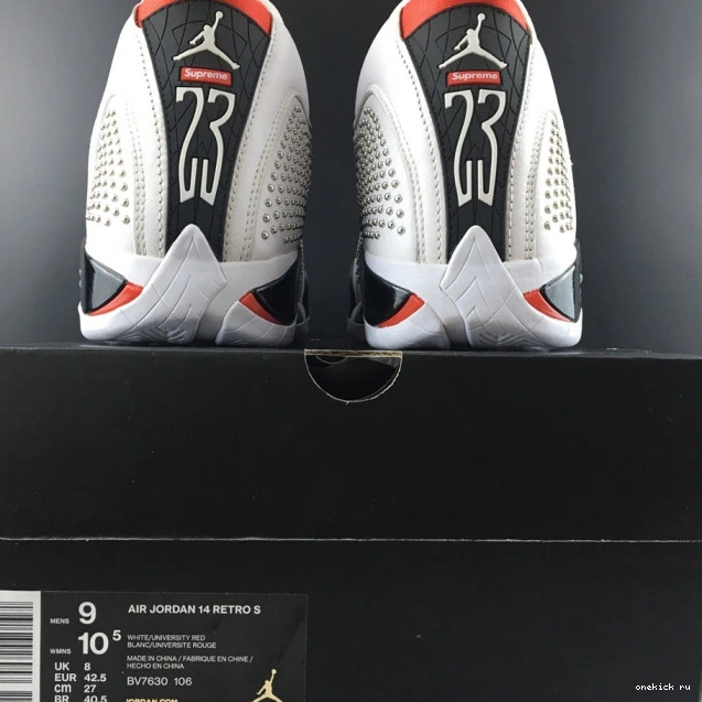 Rep Onekick BV7630-106 White Retro Jordan 14 Air 0618